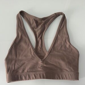 TNA Mauve Brown Racerback Sports Bra
